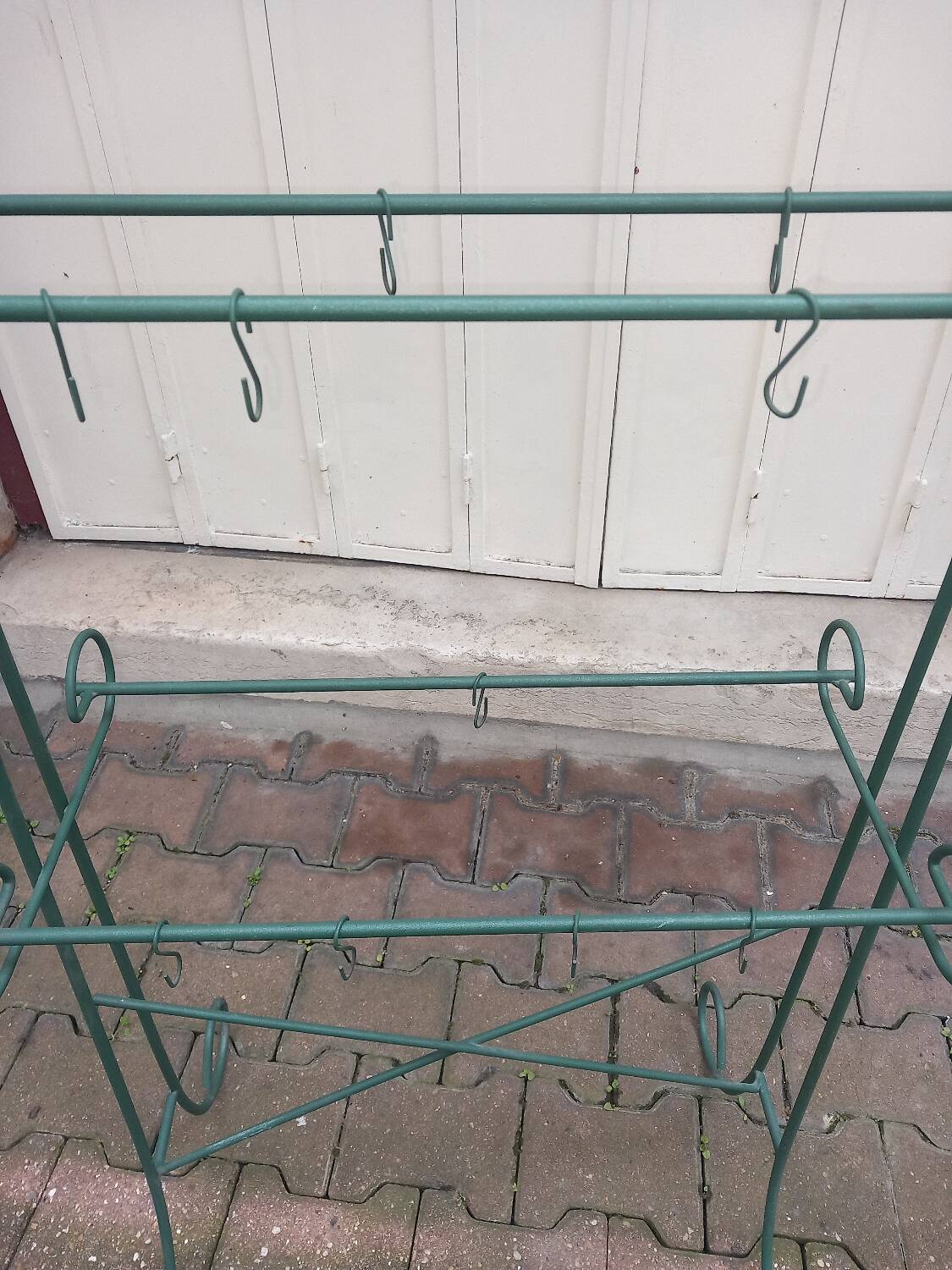 Wrought iron towel rack