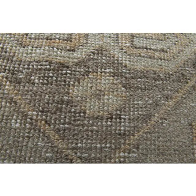 Vintage Handmade Orange Runner Rug Oushak Wool Runner 114x386