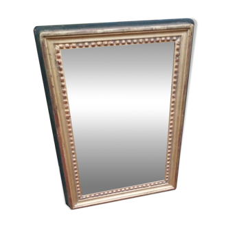 Antique Louis XVI style gilded wood mirror