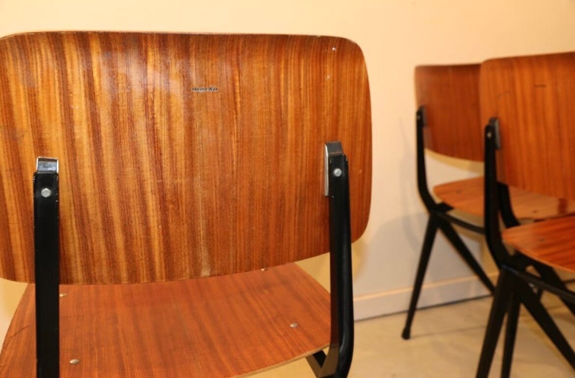 Industrial dining chairs by Marko, model Compass Leg