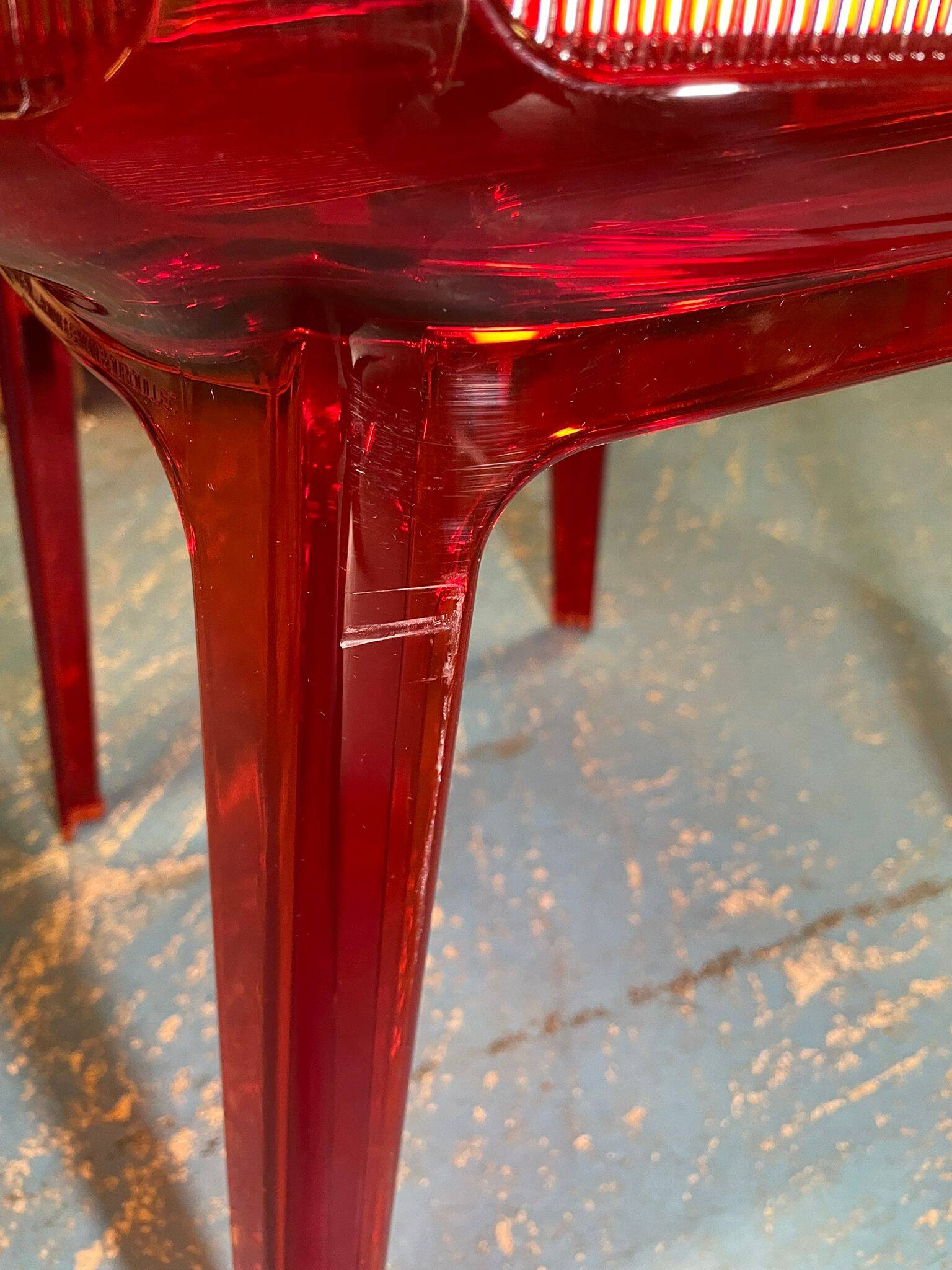 Red Papyrus armchair Bouroullec for Kartell