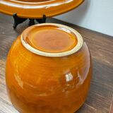3 glazed ceramic dishes