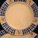 Set of 6 plates K&G LUNÉVILLE white and blue gingham