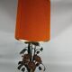 Lamp deco marguerittes metal Vintage 70s