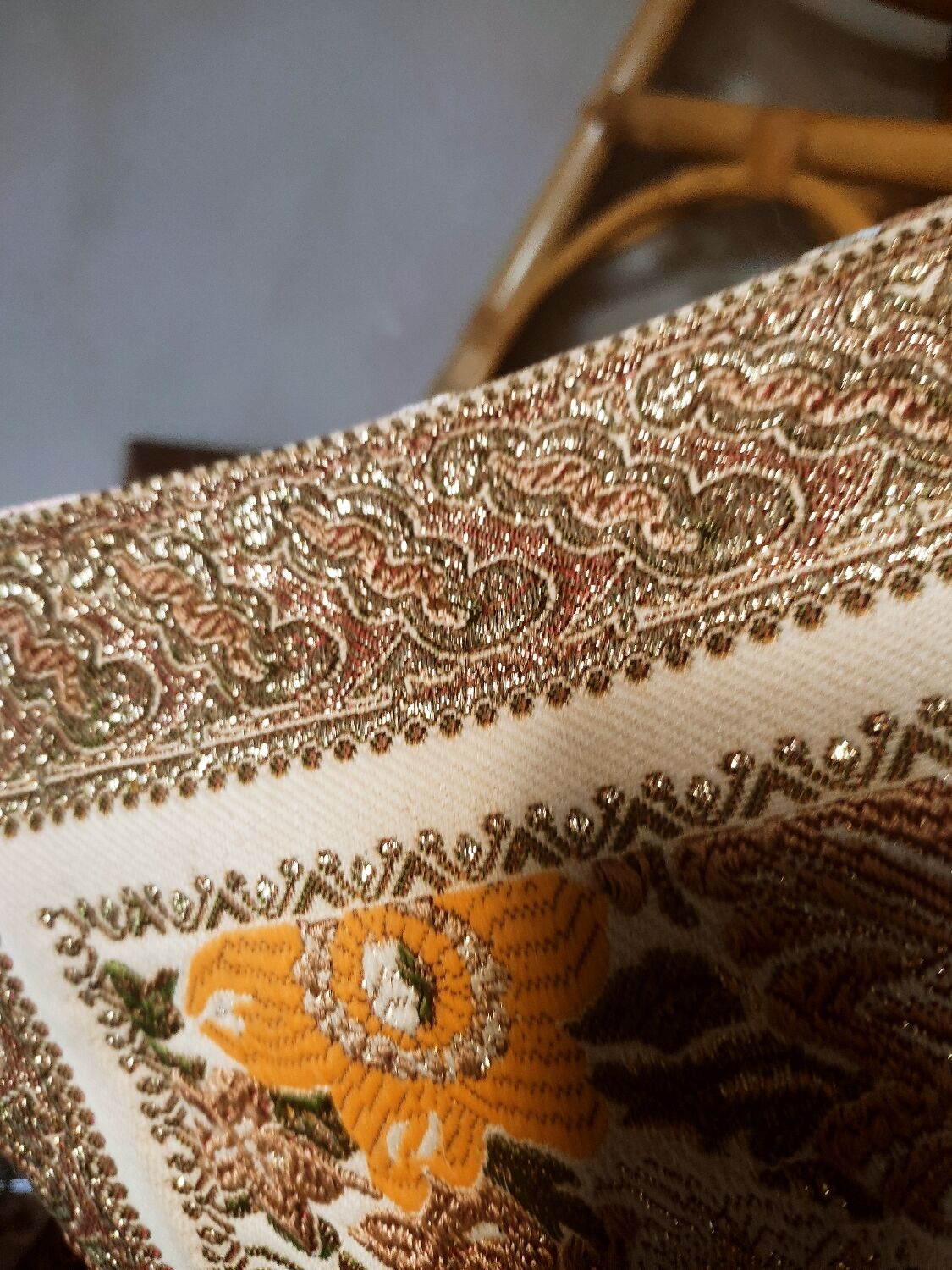 Asian-style rattan stool