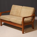Danish Teak Sofa 2-Seater by Juul Kristensen Vintage