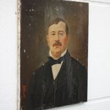 Signed painting, painting on canvas portrait man, oil on canvas