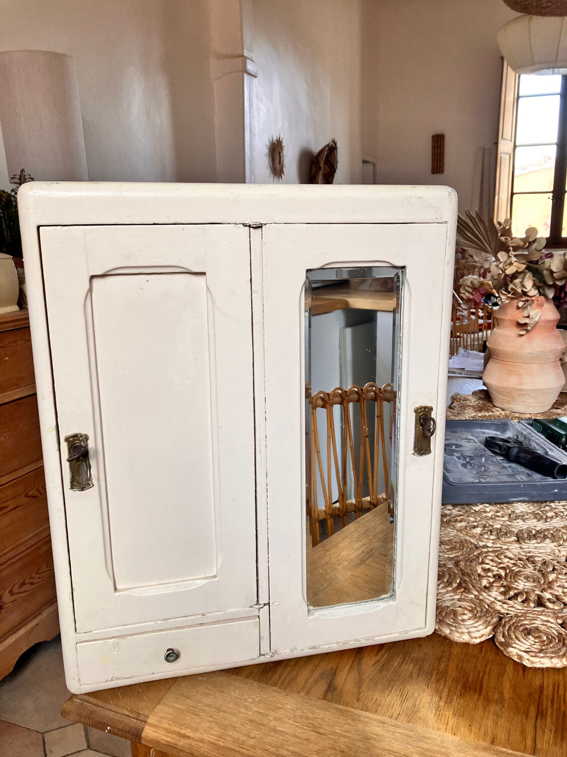 Vintage pharmacy furniture