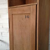 Column sorter, 1 door, raw oak