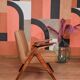 Scandinavian armchair deep brown wool space age design