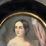 Miniature portrait of a young woman XX century