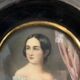 Miniature portrait of a young woman XX century