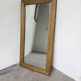 19th century rectangular gilded channel mirror
