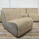 1970s modular sofa in plaid fabric