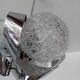 3 ball chandelier with stainless steel frame from the 70s Space Age
