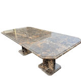 Exceptional marble table – Italian design, 1970s