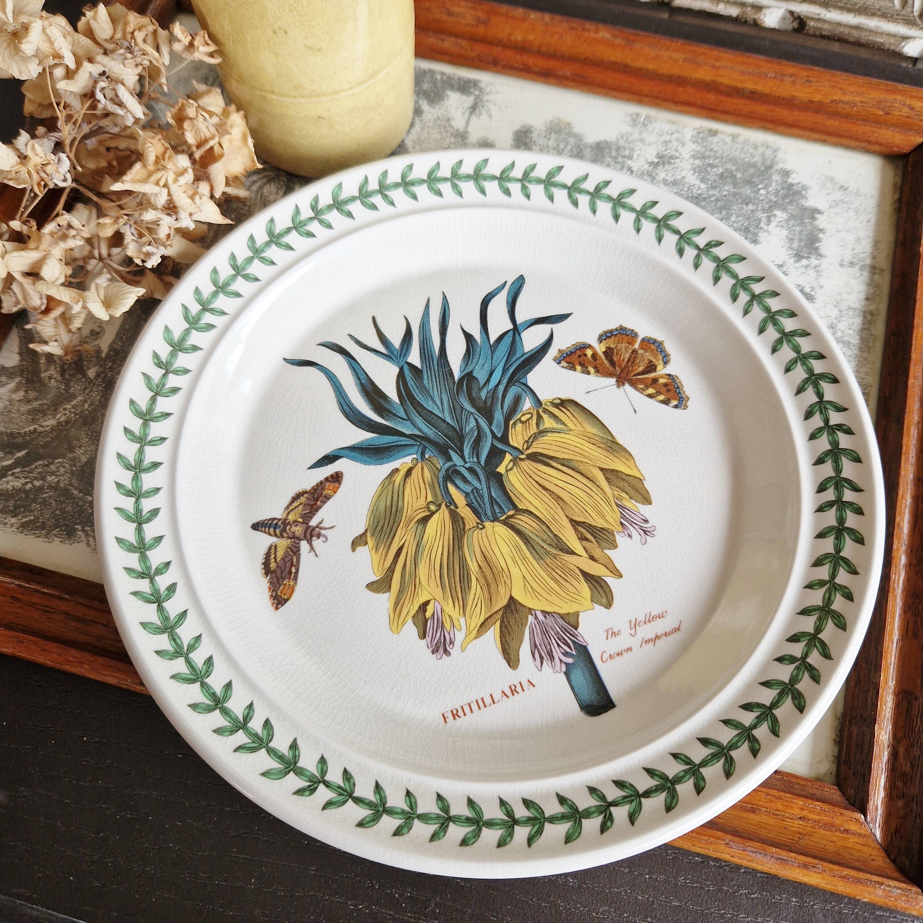 Large Portmeirion England Botanical Garden Series Fritillaria Design Plate