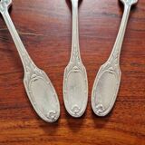 Christofle - Set of 3 Marie Antoinette model table forks in silver-plated metal