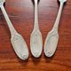 Christofle - Set of 3 Marie Antoinette model table forks in silver-plated metal