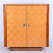 Art Deco Maple Wardrobe by J. Halabala for Up Zavody, Czech, 1930s