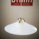 Ancienne suspension baladeuse en opaline blanche art déco 1930 ø 24.7 cm