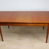 Vintage extendable teak dining table, 1960s