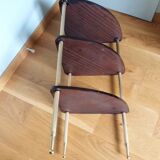 Formica corner shelf neck and gilded metal