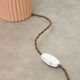 Vintage Italian Ceramic Table Lamps in Salmon Ceramic and Opaline, set of 2