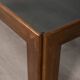 Vintage 1970s coffee table in wood and smoked glass, Italian design