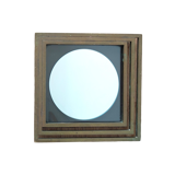 Modernist mirror in gilded brass 1960.