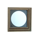Modernist mirror in gilded brass 1960.