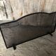 Black Metal Fireplace Fire Screen Vintage Mesh #A609