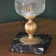 Art Deco marble foot lamp