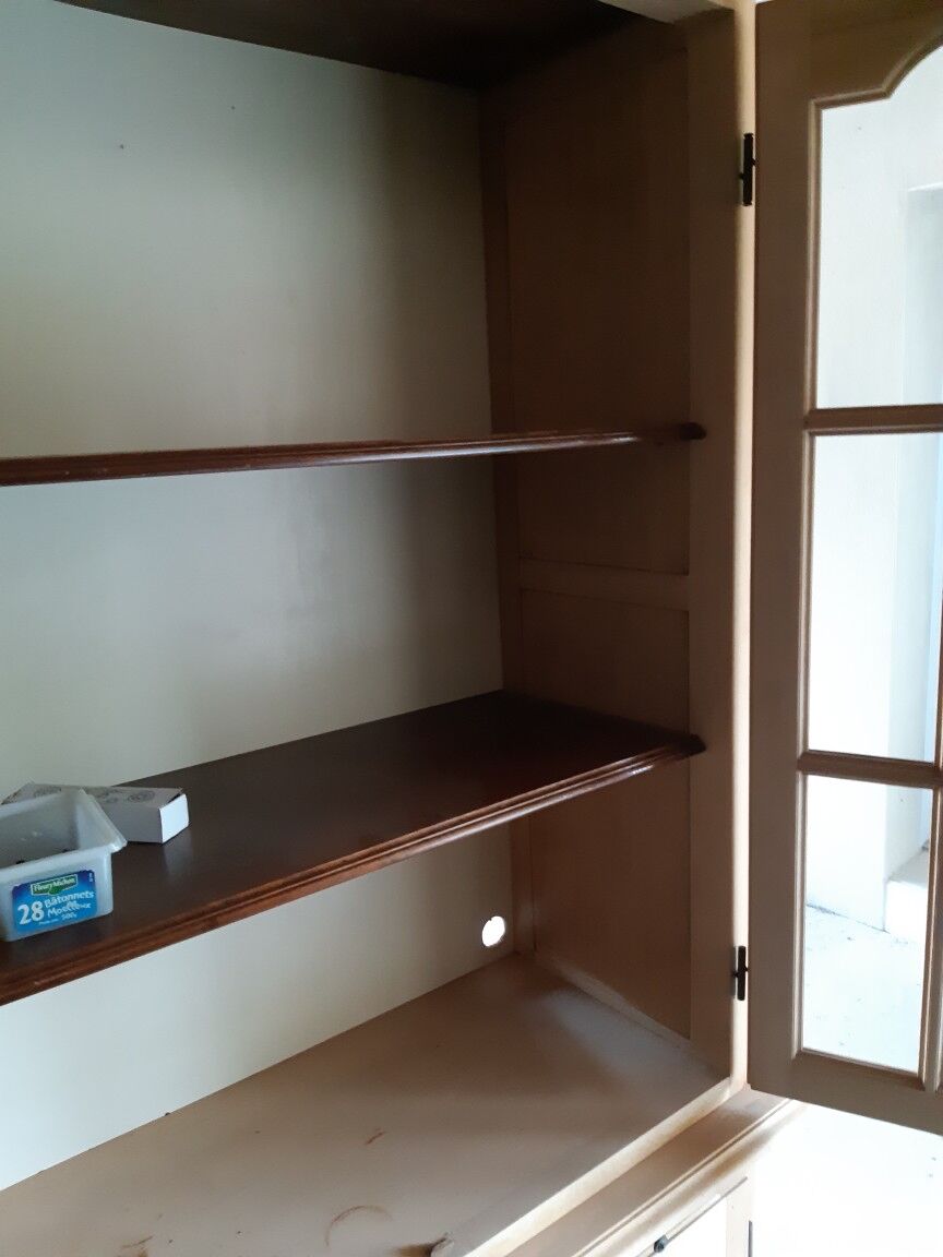 Solid cherry bookcase