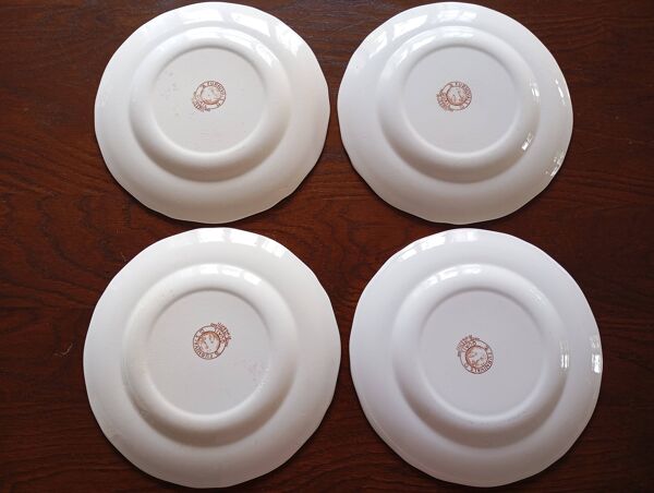 Assiettes plates anglaises Furnivals ''Quail