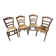 4 chaises paillées