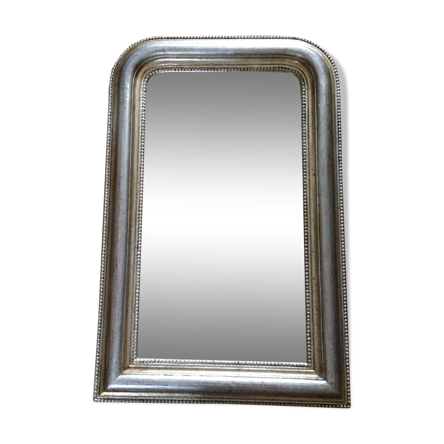 Louis Philippe mirror wooden gold/silver 84 x 53 cm