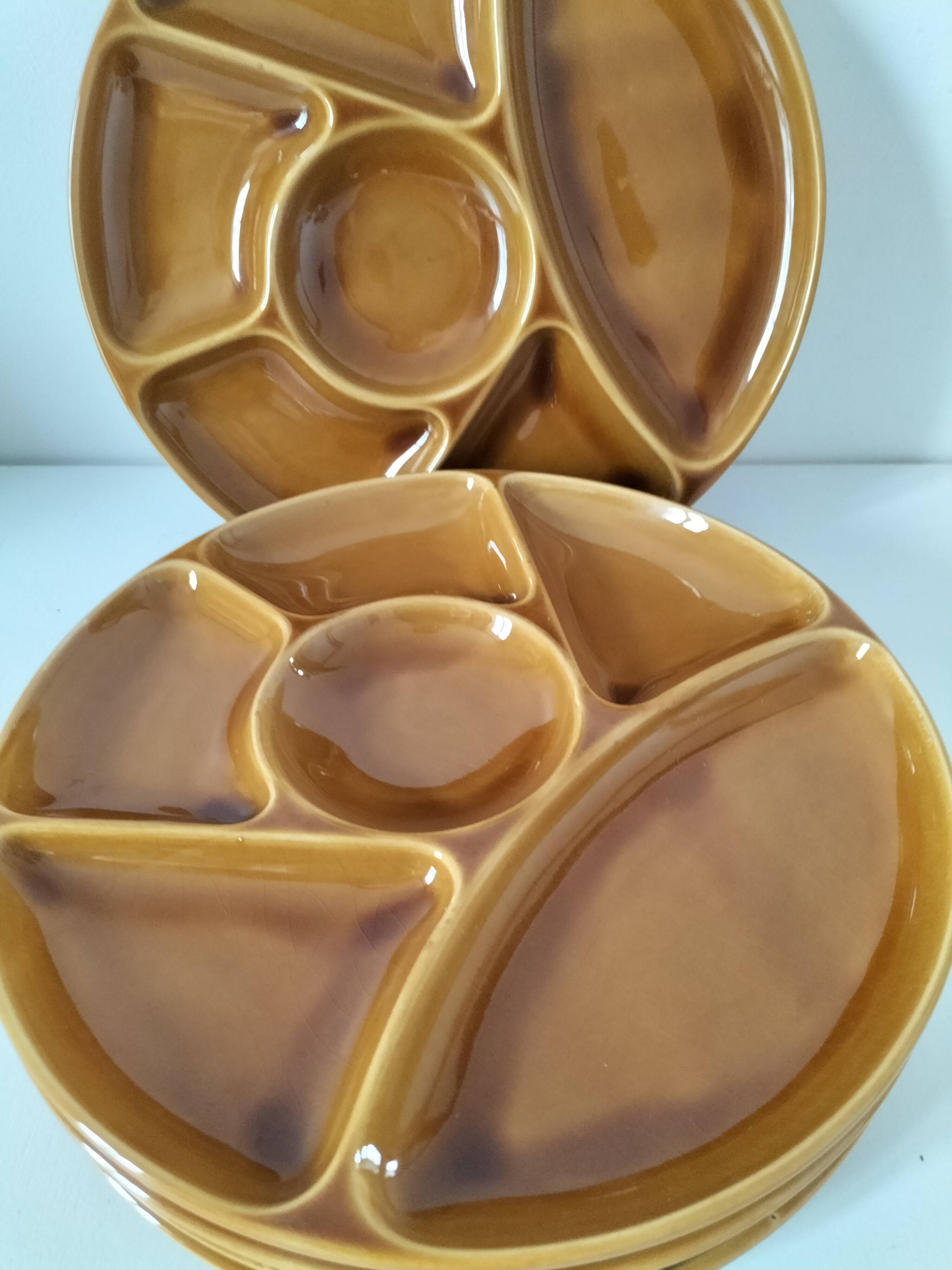 Gien France Compartment Plates