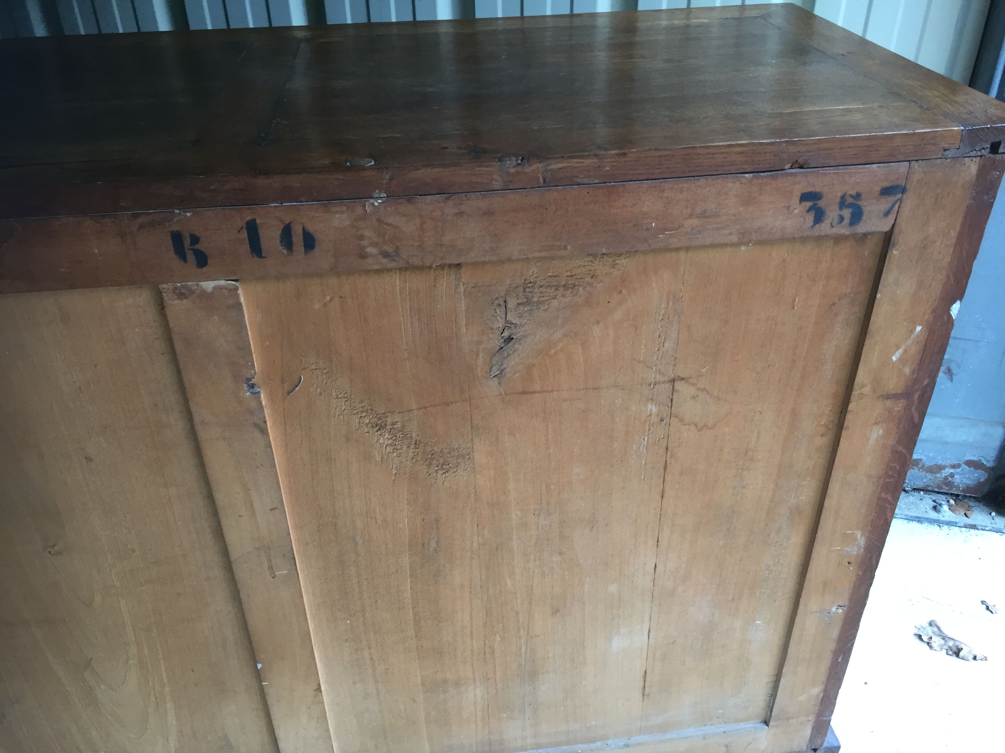 Vintage René Gabriel buffet in oak called disaster victims (reconstruction)