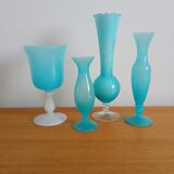 Set of ancient opaline vases