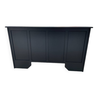 Black wooden headboard