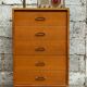 Commode, semainier, chiffonnier vintage de style scandinave