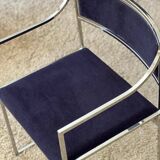 Set of 4 chairs and 2 armchairs model SQ by Willy Rizzo 1970