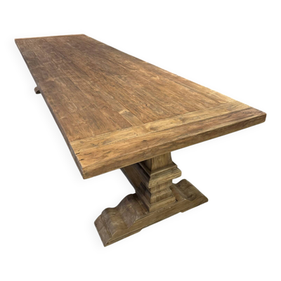 Table monastère en bois ancien - spirito 280 par 100 cm