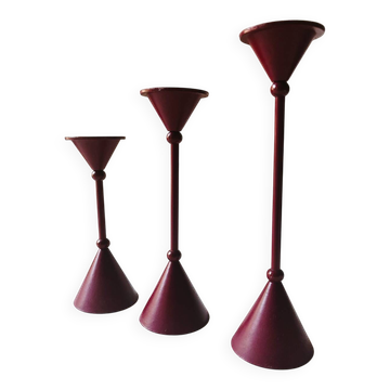 Set of 3 candle holders