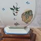 Hand-painted faience lamp – Desvres / Rouen style – artisan piece