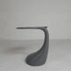 Vintage table design, side table with organic shapes, 90s.