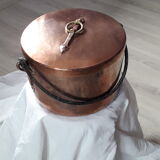 Old copper cauldron