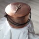 Old copper cauldron