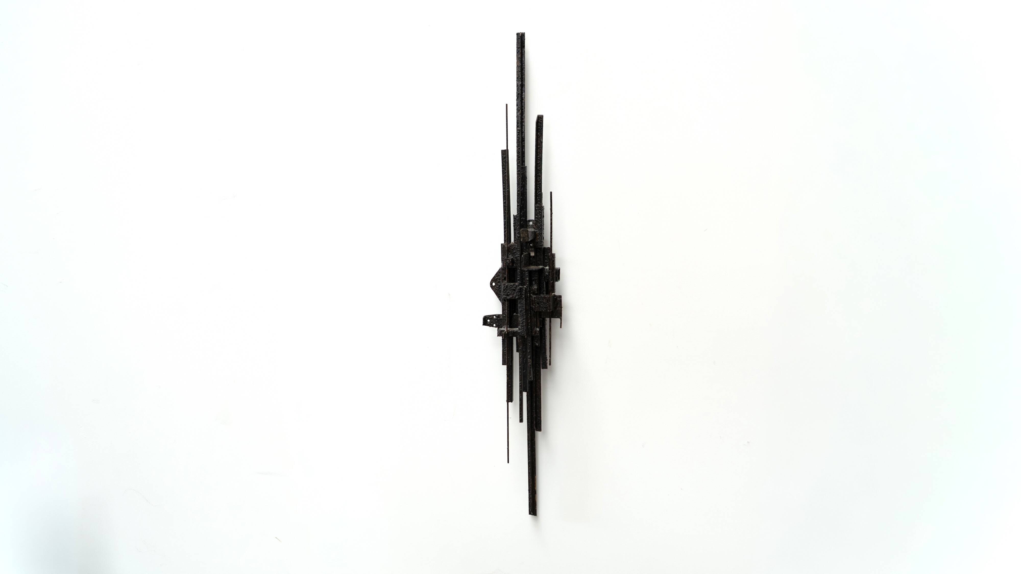 1980's Belgian brutalist wall sculpture